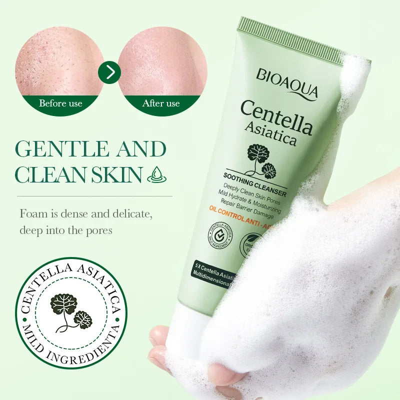 Verdelle Centella Calming Cleanser – Gentle Face Wash for Sensitive & Acne-Prone Skin